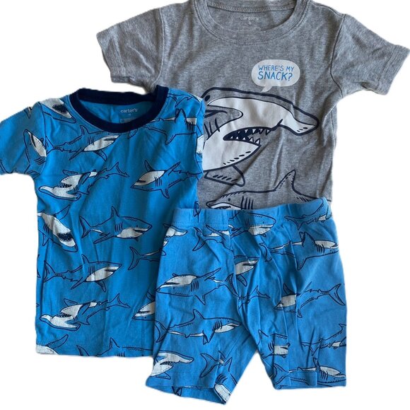 🦈 3/$15 Bundle | S/3 Shark PJs - Picture 1 of 5
